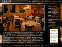 Tablet Screenshot of gabrielsnyc.com